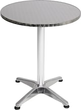 thumbnail of Alu Bistrotisch Balkontisch Garten Terrasse Glastisch rund klappbar ⌀ 60 cm : Rund