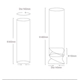 thumbnail of Bioethanol-Tisch-Biokamin NIZZA Schwarz D14,5 x H46,5 innen außen