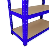 thumbnail of 2 Scaffali In Metallo E MDF Scaffale Ad Alta Portata Fino a 875 kg Con 5 Ripiani Regolabili Per Garage Officina Cantina Magazzino 180x90x40cm (Blu)
