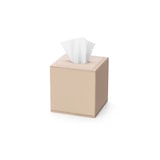 thumbnail of Elegante Taschentuchbox SHAPE Kunstleder Beige magnetischer Deckel