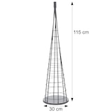 thumbnail of Deko-Baum HWC-O91, Weihnachtsbaum Schmuckbaum Weihnachtsdeko Christbaum zum Beschmücken, Metall 115cm ~ goldfarben