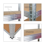 thumbnail of PROREGAL Schwerlastregal TAURUS XL | HxBxT 180x160x60cm | Fachlast 250kg | Verzinkt | Stecksystem Lagerregal Regalsystem