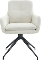 thumbnail of 2er Set Esszimmerstühle Pickett Stoff creme