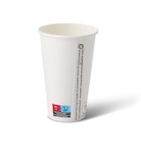 thumbnail of BIOZOYG Pappbecher 1000 Stück 400 ml / 16 oz, Ø 90 mm, weiß - Becher für Heißgetränke - Kaffeebecher to go Einwegbecher, Alternative zu Styroporbecher