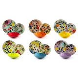 thumbnail of Excelsa vajilla de 18 piezas Fiori Frida de porcelana multicolor