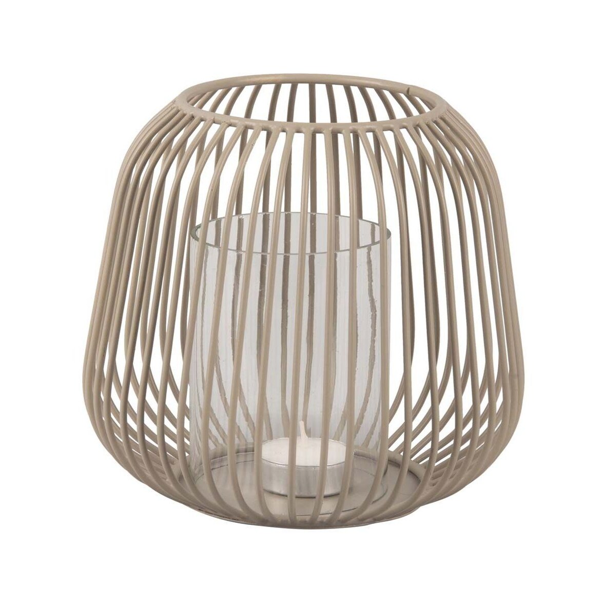 Lanterne en métal filaire Illuminate 17 x 15.5 cm Gris foncé Pt'