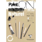thumbnail of Clairefontaine 4x PaintON Naturel, Block A5, kopfseitig geleimt, 30 Blatt, 250g, Sand, Mixed Media - 96539C