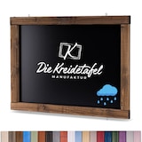 thumbnail of Wetterfeste Outdoor Kreidetafel mit Holzrahmen / Kolonial 105x55cm