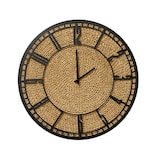 thumbnail of Moderne Wanduhr 50cm Groß Rund Metall Schwarz XXL Küchenwanduhr Wohnzimmeruhr Metallwanduhr Wanddeko Wohnzimmerdeko Wand Dekouhr batteriebetrieben