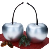 thumbnail of 2er Set Pottery Pots Deko-Kirsche XS Silber matt – 1x E2214-S1-SI