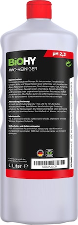 thumbnail of BiOHY WC-Reiniger (12x1l Flasche) | EXTRA STARK | Profi bio Konzentrat | Dickflüssiges Reinigungs-Gel | Ideal gegen Urinstein