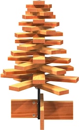 thumbnail of vidaXL Weihnachtsbaum zum Schmücken Wachsbraun 60 cm Massivholz Kiefer