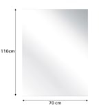 thumbnail of Specchio Rettangolare Filolucido Con Vetro Da 5 mm Bordi a 90° Installazione Verticale e Orizzontale Reversibile Ganci inclusi bagno casa 70 X 110 Cm