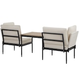 thumbnail of tectake Ensemble de salon de jardin MAGALUF 5-en-1 en aluminium - anthracite/gris - 406025