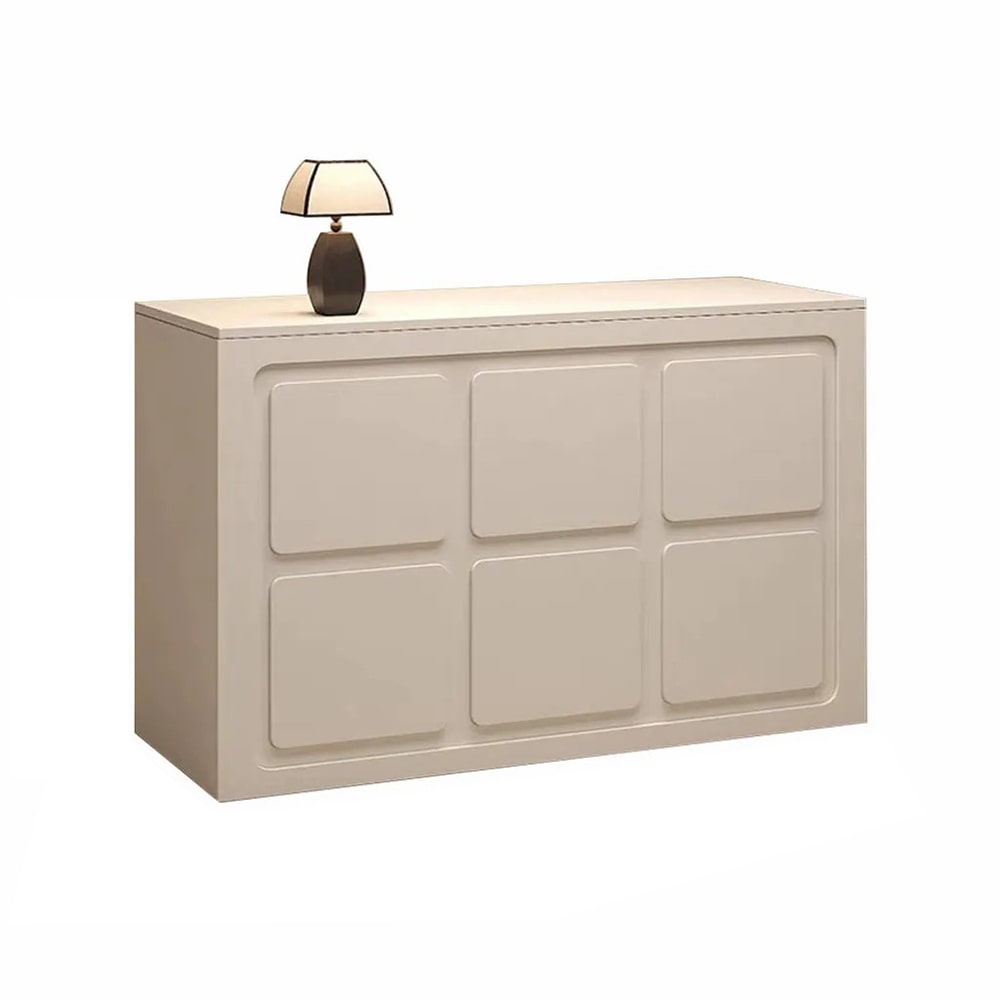 Theke, Empfangstresen, Kosmetiktheke, weiß, 120 x 50 x 100 cm