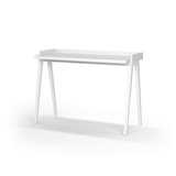 thumbnail of Escritorio 625 modelo BERLÍN en melamina blanca con patas de madera de haya maciza en Blanco, de HERDASA.