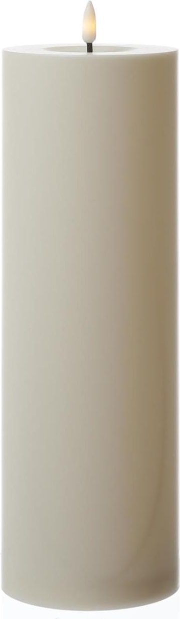 XXL LED Kerze für Außen Outdoorkerze H: 32,5cm D: 10cm Timer Sensor
