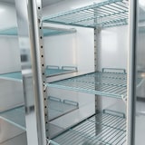 thumbnail of Romux® Gefrierschrank mit 2 Türen 148 cm mit Umluftkühlung | Gastro Gefrierschrank aus Edelstahl mit 1300 L Kapazität - 6 Einlegeböden und 580 W
