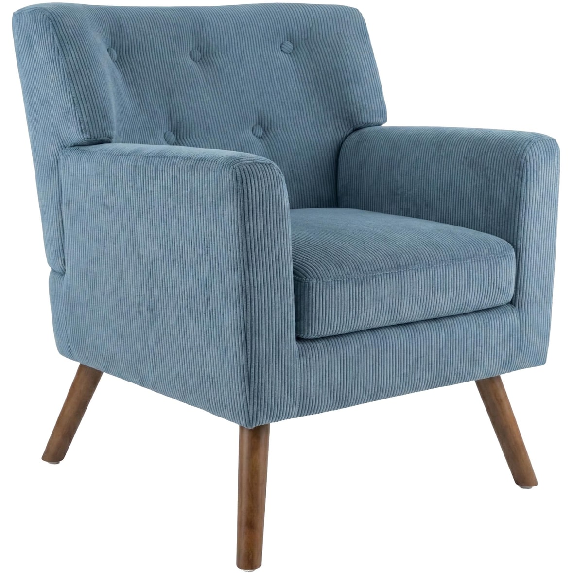 Fauteuil Kioni corduroy blauw
