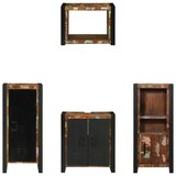 thumbnail of vidaXL Badezimmermöbel Set 4 pcs Mehrfarbig Massives recyceltes Holz