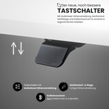 thumbnail of bümö elektrisch höhenverstellbarer Schreibtisch Asteiche 180x80 cm, Gestell: Silber - Büroschreibtisch höhenverstellbar elektrisch, elektrischer