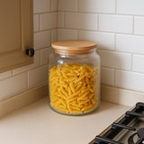 thumbnail of Tarro de cristal con tapa de madera 2,9 L - Ideal para guardar alimentos e ingredientes en la cocina - Transparente