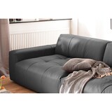 thumbnail of KAWOLA Big Sofa PALACE 3-Sitzer mit Sitztiefenverstellung Leder schwarz