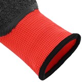 thumbnail of vidaXL Werkhandschoenen 12 pcs Rood en Zwart 10 / xl Latexcoating