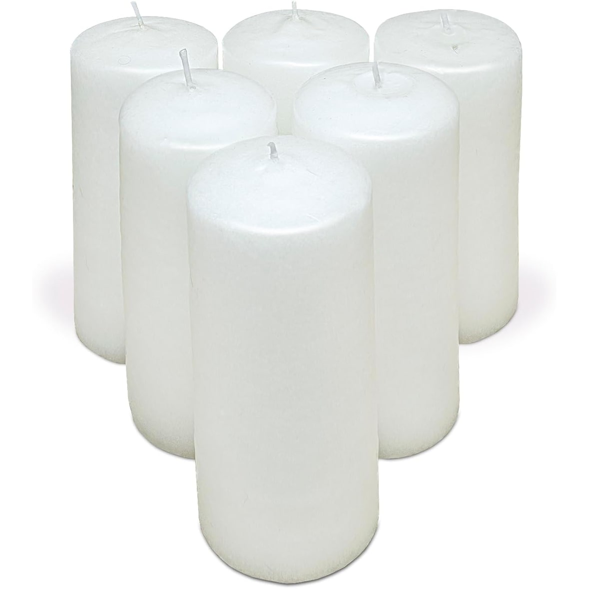 COM-FORT HOUSE- Velas Blancas | Pack velas de 6 Unidades | Velas 6x15cm | Tealight | Velas Decorativas Sin Perfume |