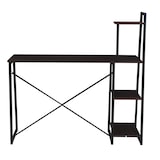 thumbnail of SVITA COMBO1 Schreibtisch Regal Nussbaum-Optik Metall-Beine