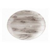 thumbnail of 6 x Platte oval coup 32x26cm TEXTURED PRINTS sepia wood