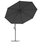 thumbnail of vidaXL Zweefparasol met aluminium paal 350 cm antracietkleurig
