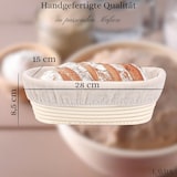 thumbnail of Layba Cestino di Lievitazione Ovale Medio (700–900g) – Banneton in Rattan per Lievito Madre e Impasto