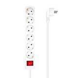 thumbnail of Aisens Regleta Multiple de 6 Tomas con Interruptor con Cable 3×1.5mm2 - 1.4m - Color Blanco