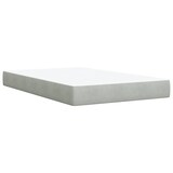 thumbnail of vidaXL Boxspringbett mit Matratze Hellgrau 120x190 cm Samt