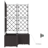 thumbnail of vidaXL Gartenpflanzer Braun 80 x 80 x 142 cm Stahl