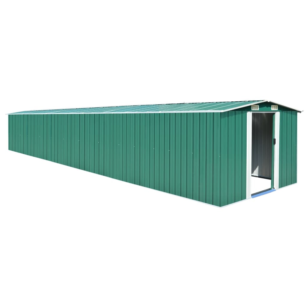 Helloshop26 - Abri de jardin cabane cabanon maison de stockage remise extérieur hangar outils robuste 257 x 779 x 181 cm acier 02_0022373