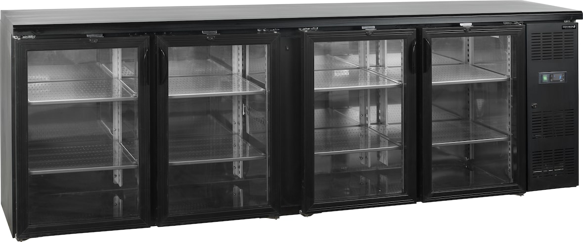 TEFCOLD Backbar-Kühlschrank CBC410G 630l Schwarz