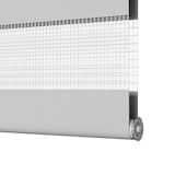 thumbnail of vidaXL Zebra rolgordijn 145x150 cm stofbreedte 140,9 cm lichtgrijs
