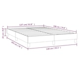 thumbnail of vidaXL Boxspringbettgestell Cappuccino-Braun 140x190 cm Kunstleder