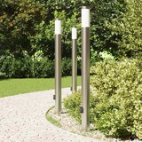 thumbnail of vidaXL Pollerleuchten mit Auslass 3er 110 cm Edelstahl IP44