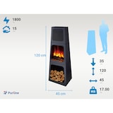 thumbnail of PURLINE Chimena eléctrica piramidal para interior CHE-730