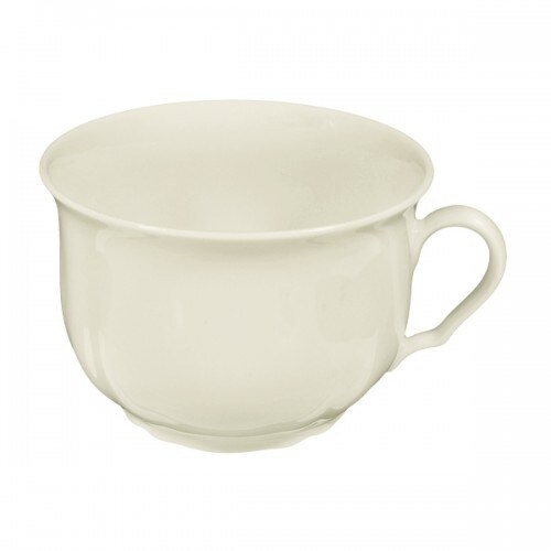 6x Seltmann Obere zur Frühstückstasse 0,35 l, Form: Marieluise, Glasur: elfenbein, Dekor: 00003