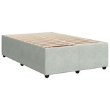 thumbnail of vidaXL Boxspringbett mit Matratze Hellgrau 120x190 cm Samt