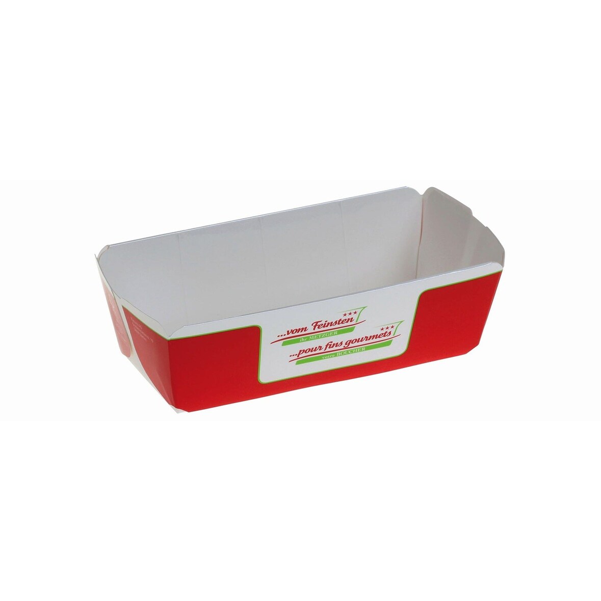 WISEFOOD 200 Stück - Karton-Backschale vom Feinsten - 1000g - 215x70x55mm