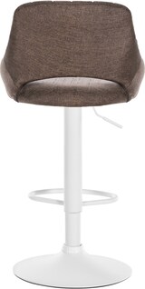 thumbnail of CHEFGASTRO 2er Set Barhocker NIAGARA Stoff Weiß HxBxT 85x47x48cm Stoff Braun Barstuhl