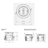 thumbnail of EVOline One Einbausteckdose mit USB-A / USB-C Charger, schwarz