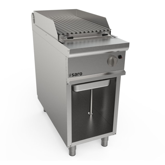 Parrilla de piedra volcánica Saro de 400 mm modelo de suelo Lq/Bs1Ba