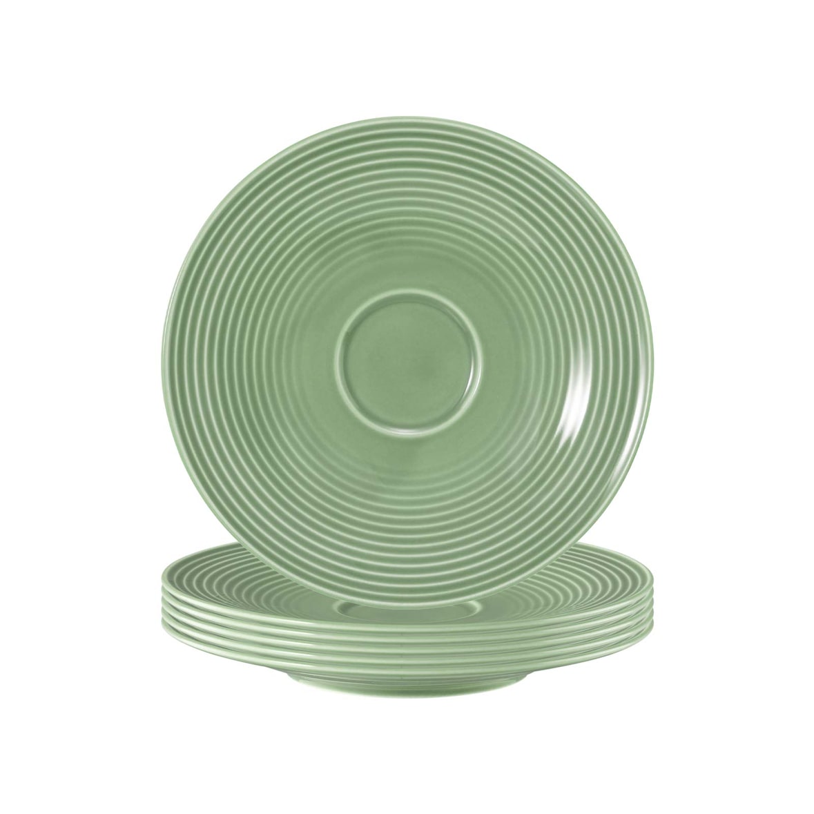 Seltmann Weiden Beat Color Glaze Untertasse ø 16,7 cm 6er Set - Salbeigrün