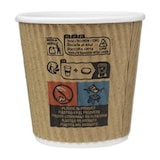 thumbnail of MONOUSO - Riffelbecher aus Kraftpapier 4Oz/120ml Ø6,2cm (500 Stück)